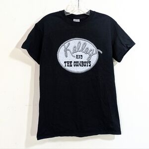 Kelley & The Cowboys Band Black T-Shirt - Size Small Unisex Adult Mens Womens